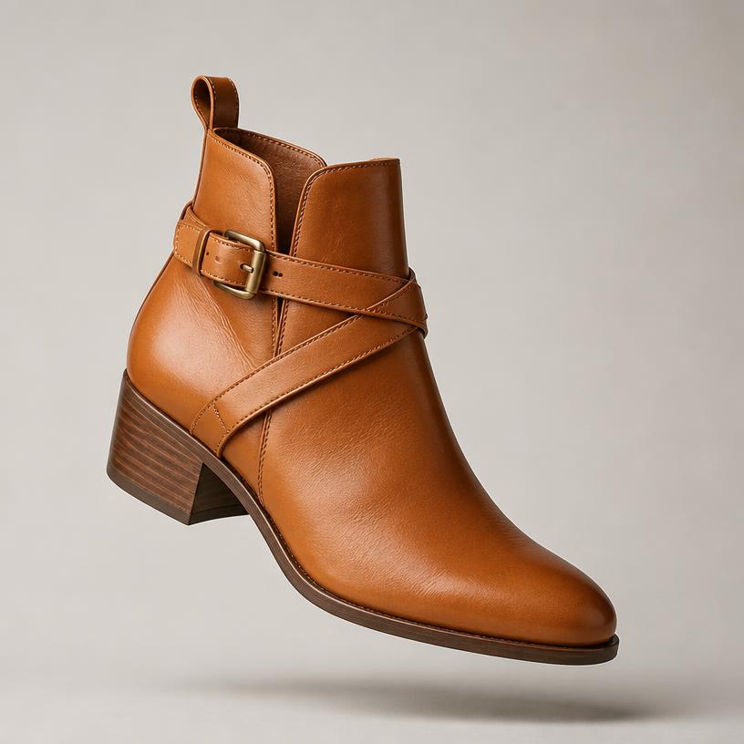 Merchant Halston Ankle Boot — Tan