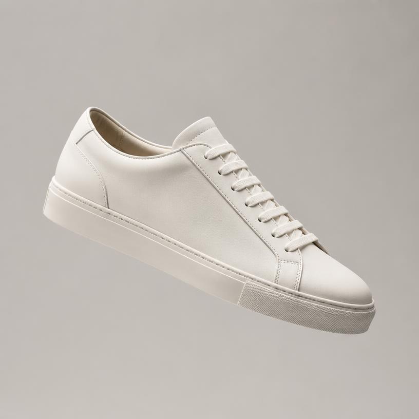 Good Soul Lowline Leather Sneaker — Bone